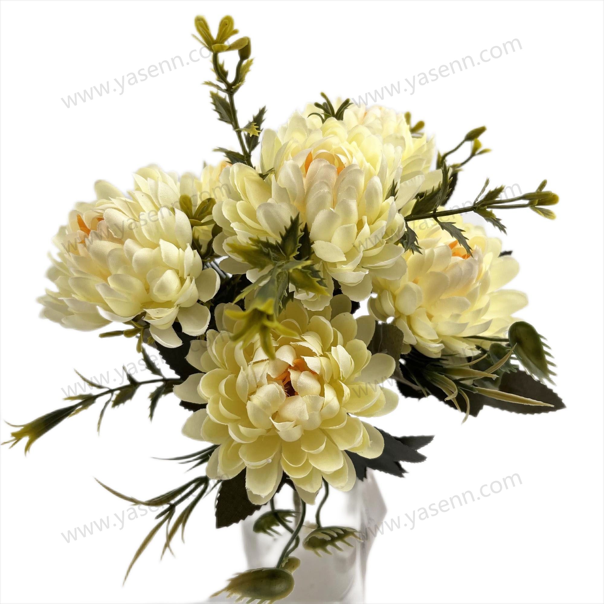30CM 6 MUM artificial bouquet YSF18165