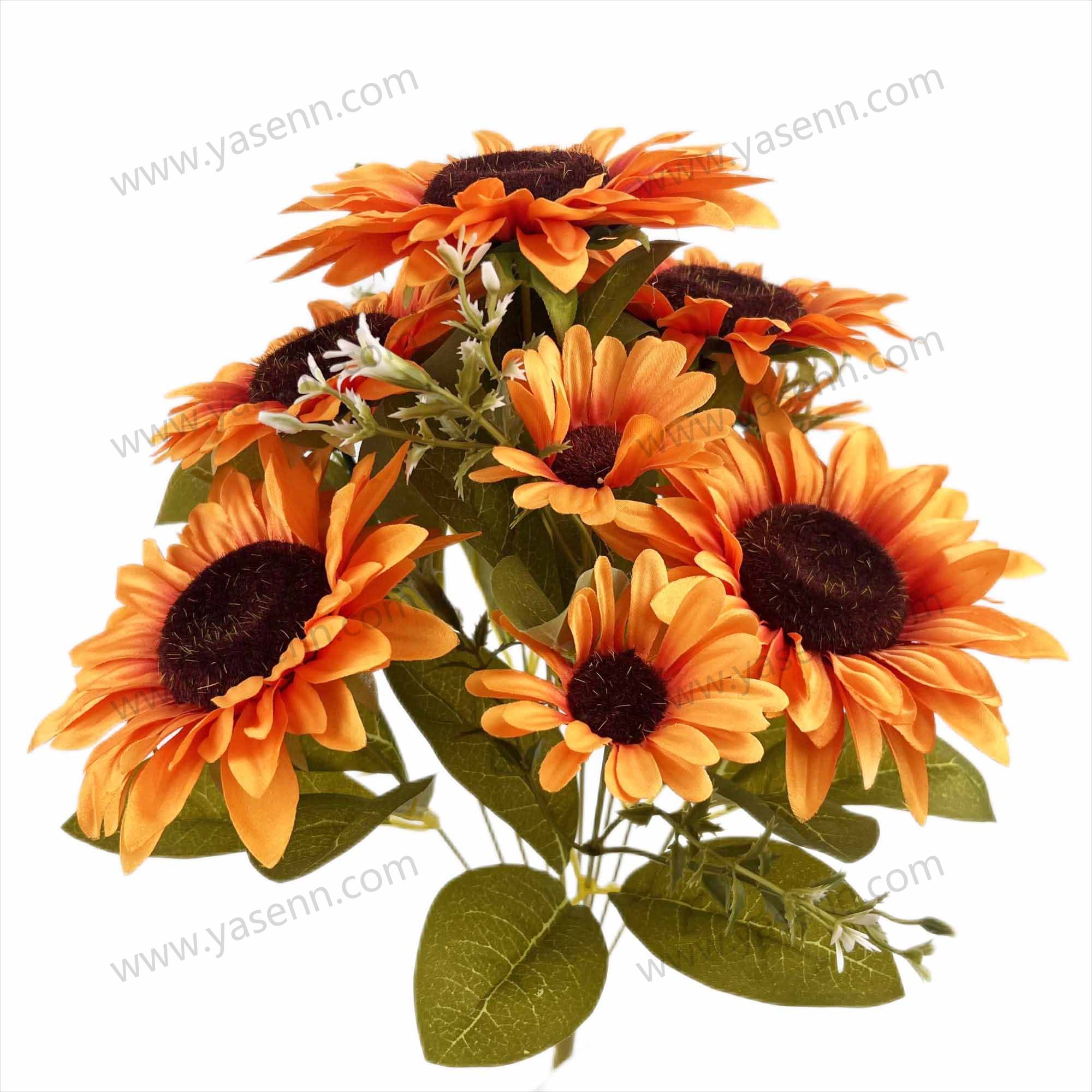 52CM 11 SATIN SUNFLOWER YSZ19128