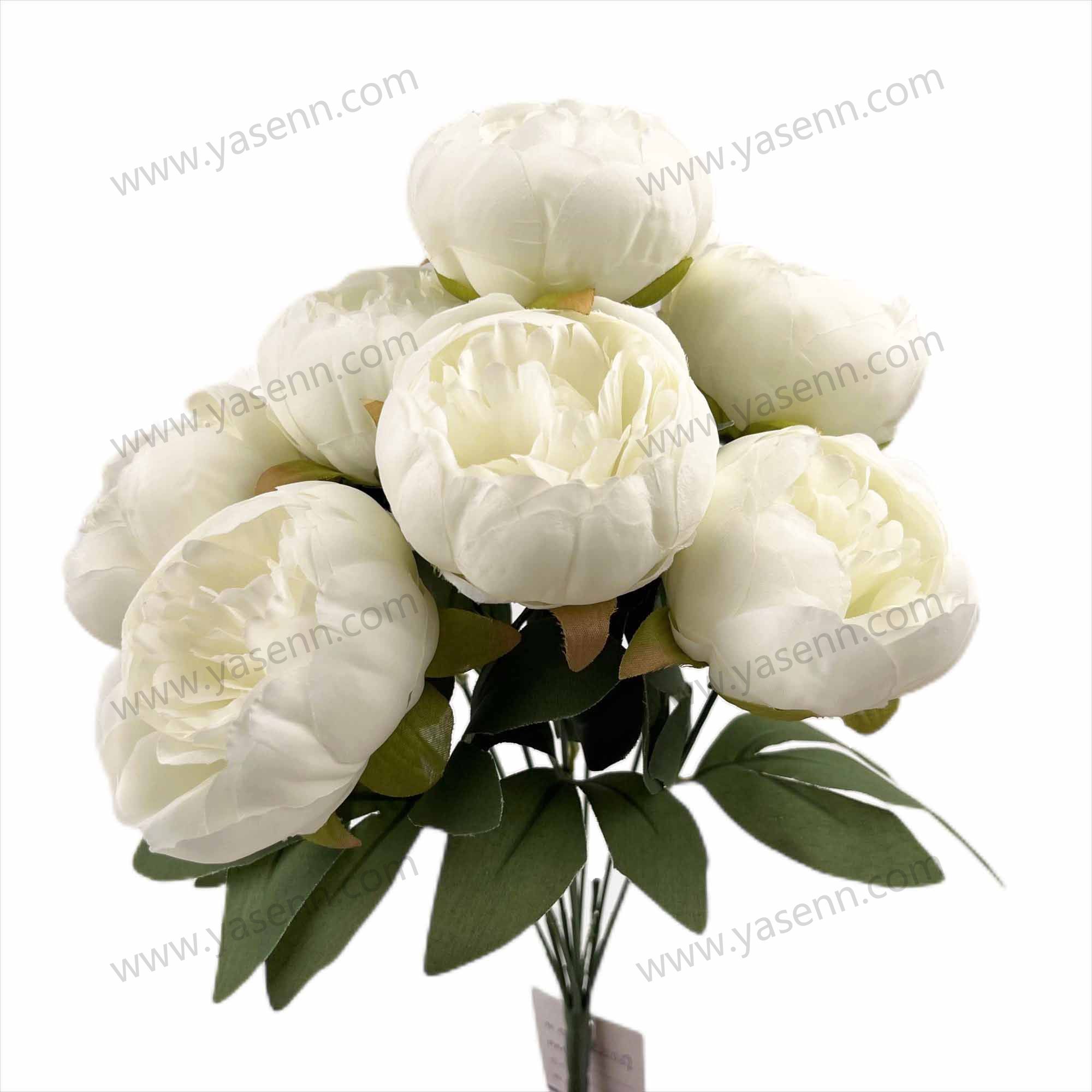 45CM 9  PEONY artificial bouquet YSZ22039