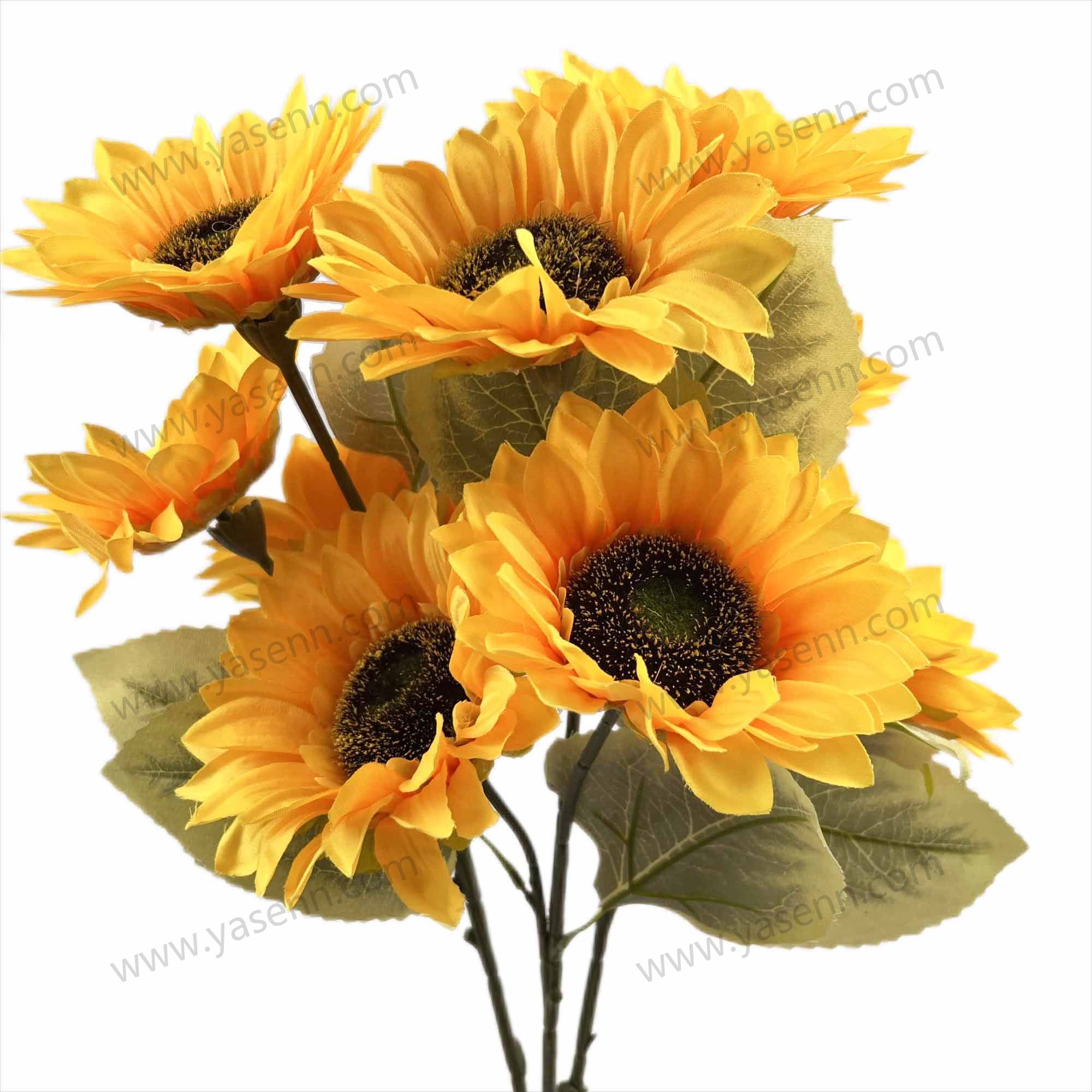 60CM 3 BRANCHES SUN FLOWER artificial bouquet YSZ22181