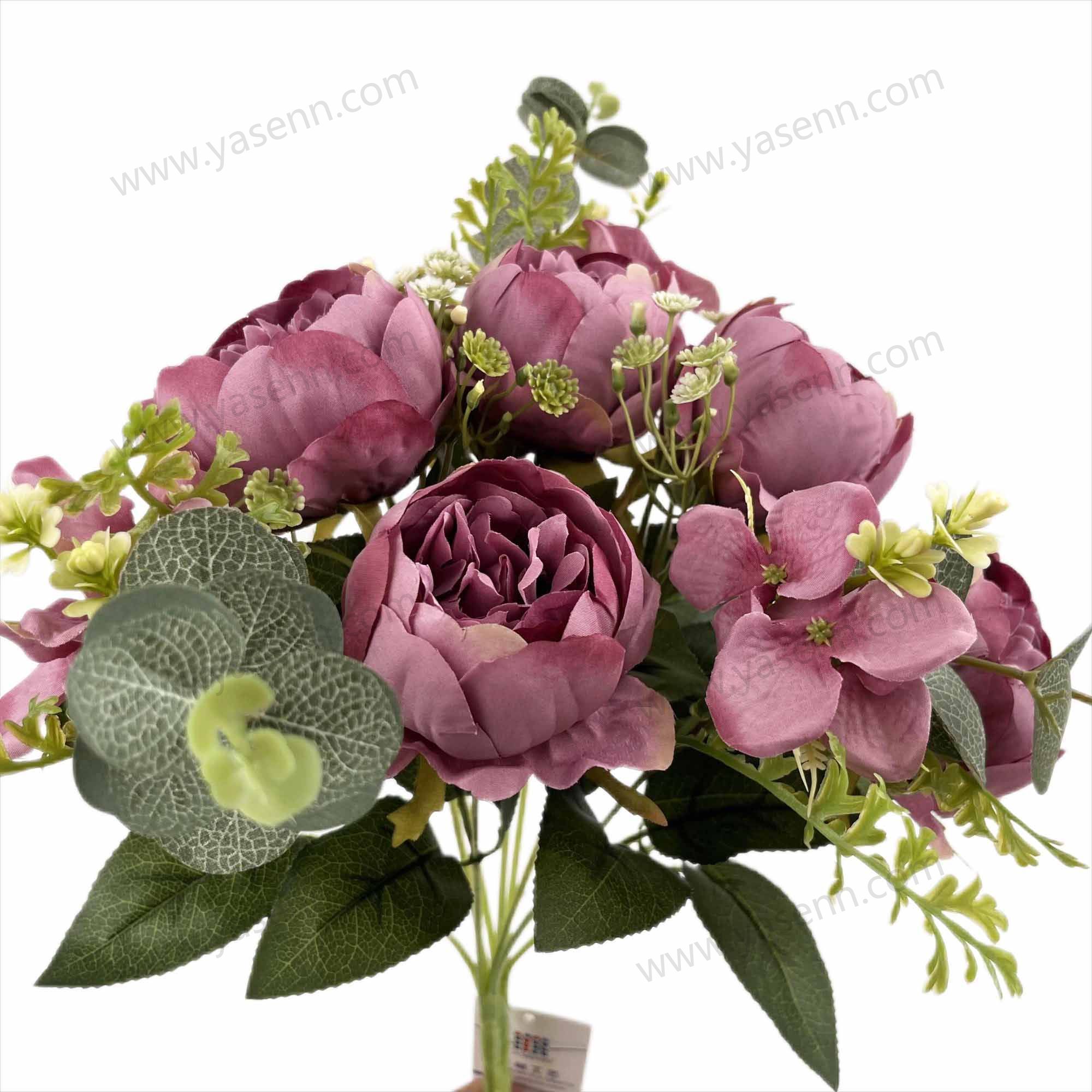 47CM 9  PEONY artificial bouquet YSZ20272