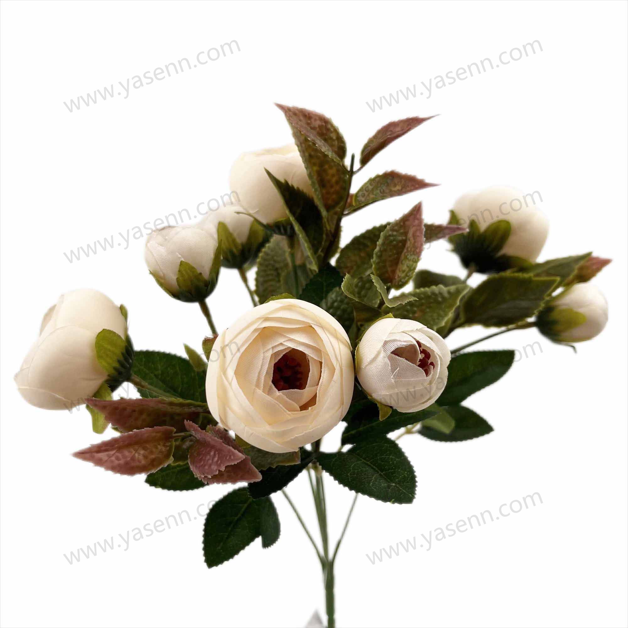 31CM 5 TEA ROSE artificial bouquet YSZ20083