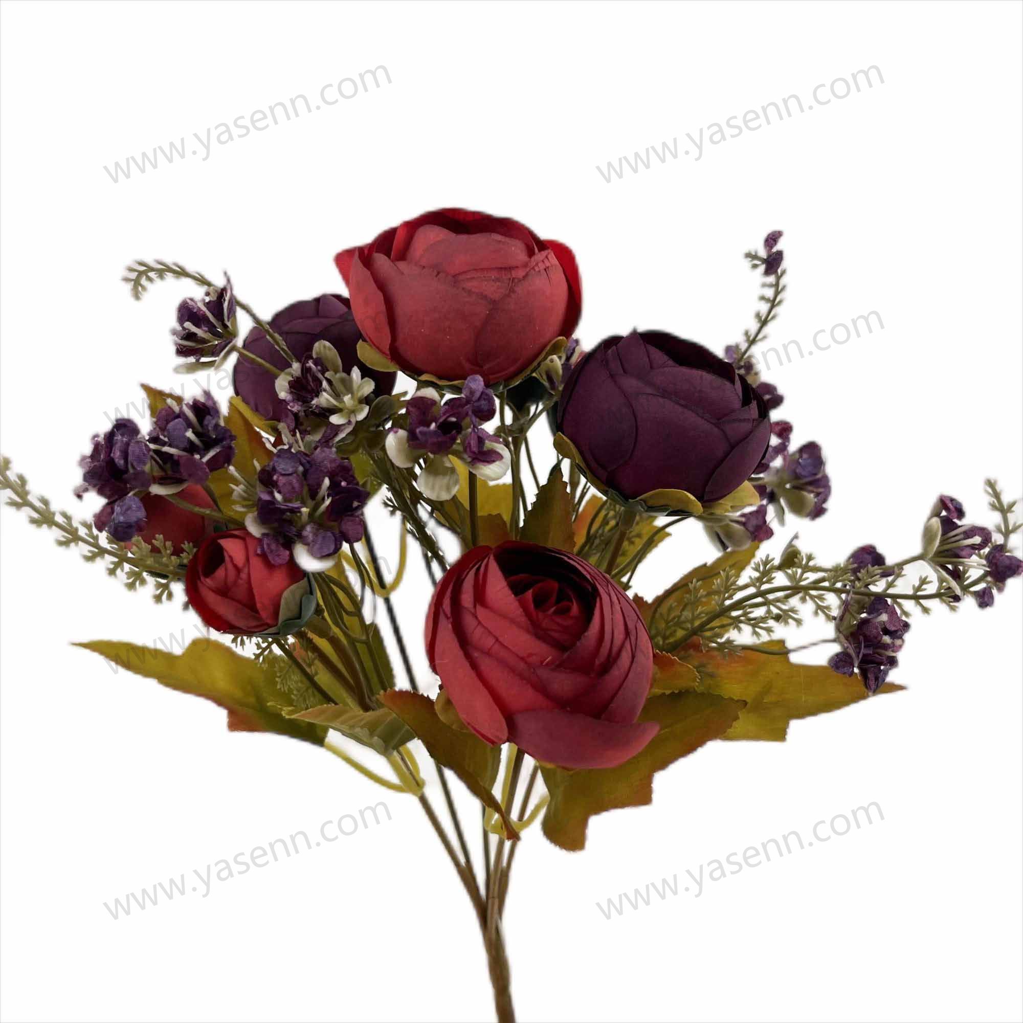 29CM 6 TEA ROSE artificial bouquet YSZ20021