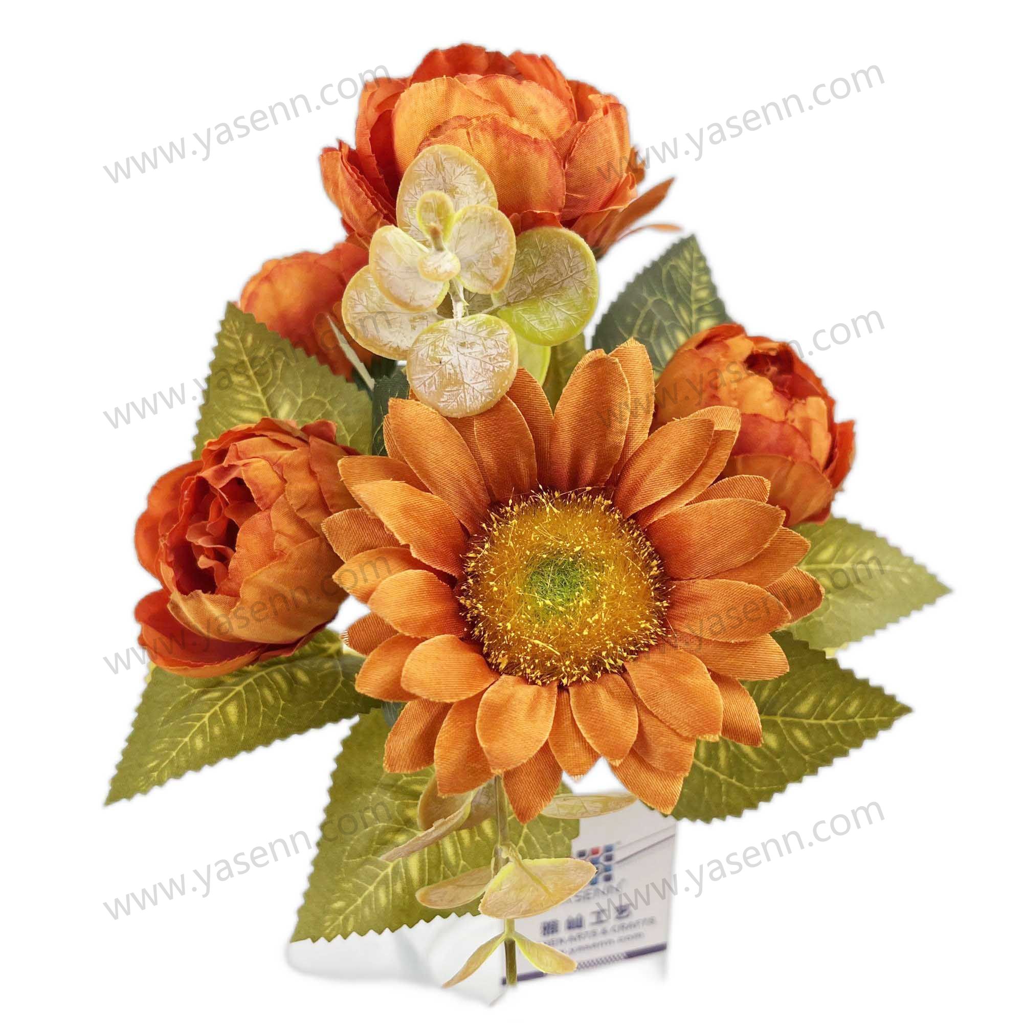 31CM 6 PEONY SUN FLOWER artificial bouquet YSB23009