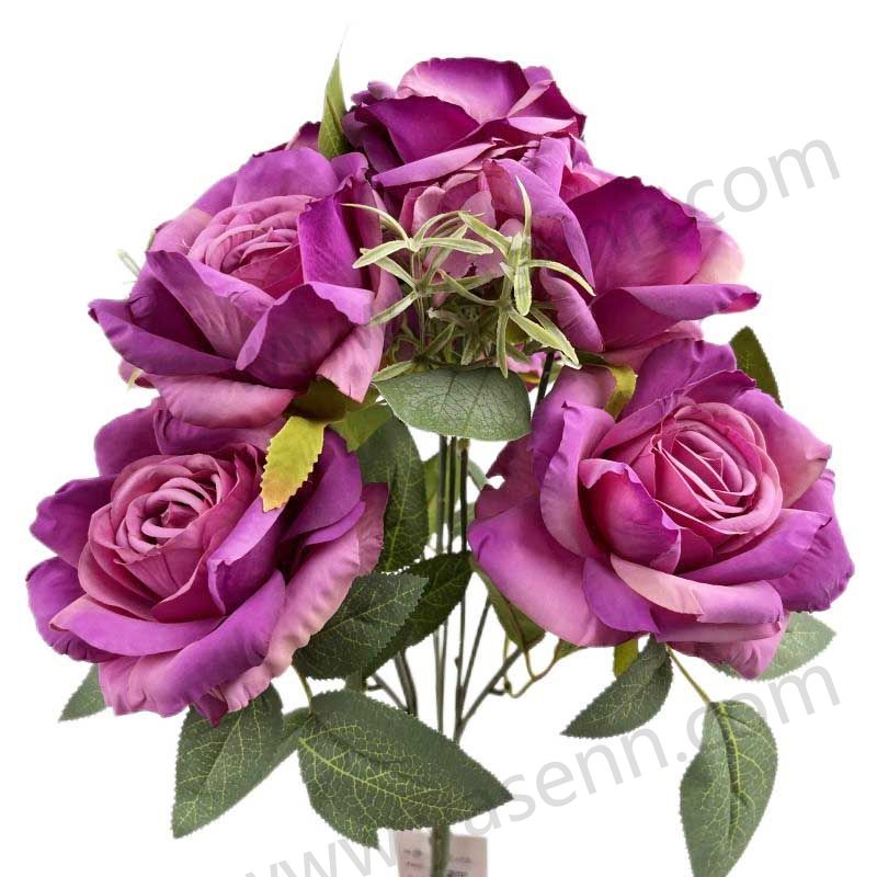 43CM 10 ROSE HYDRANGEA artificial bouquet YSB23088