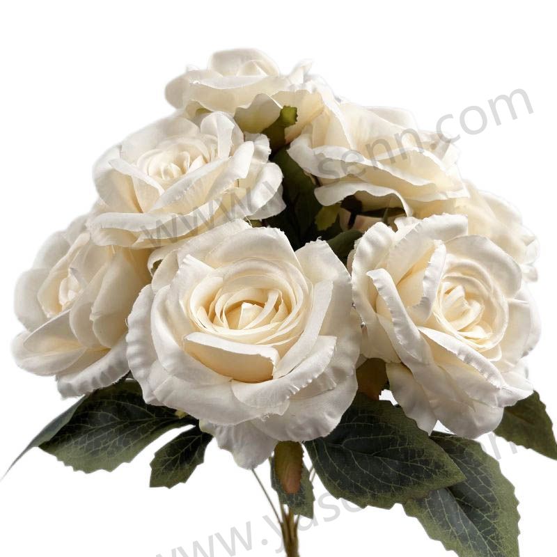 42CM 9 ROSE decorate artificial flowers YSB23089