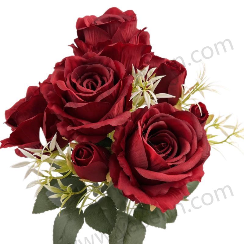 44CM 9  ROSE artificial bouquet YSB23094