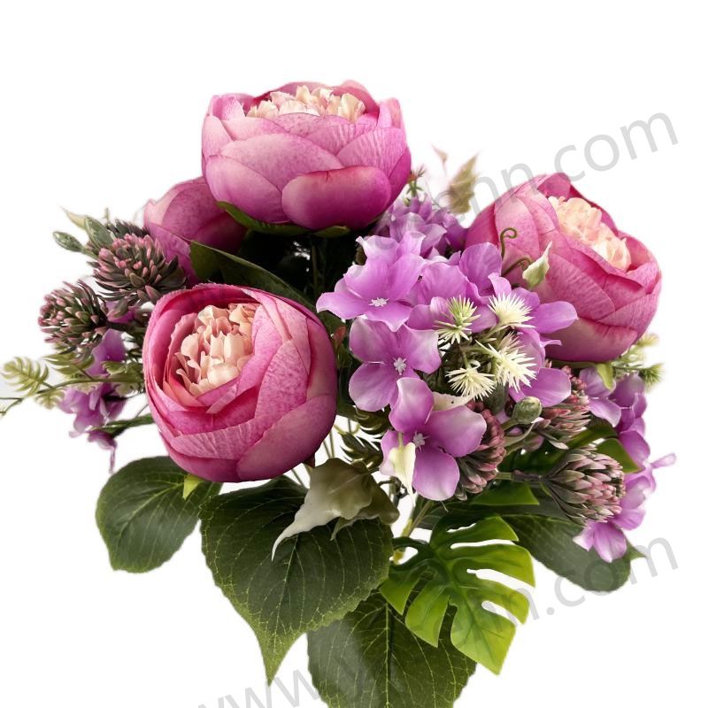 50CM 12 PEONY HYDRANGEA decorate artificial flowers YSB23099