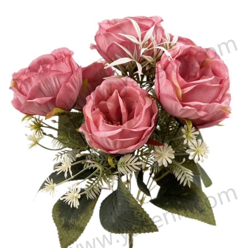 37CM 9  PEONY artificial bouquet YSB23115