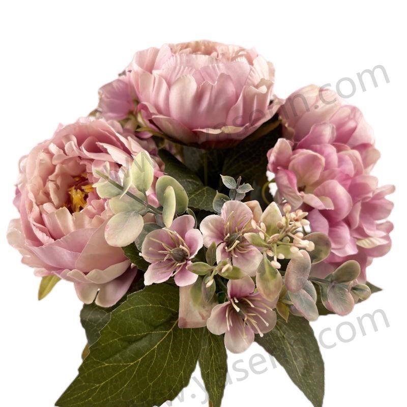 43CM 9 PEONY HYDRANGEA artificial bouquet YSB23129