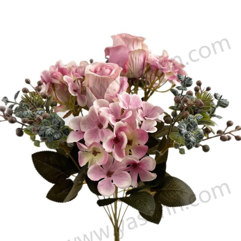 44CM 9  ROSE HYDRANGEA decorate artificial flowers YSB23130