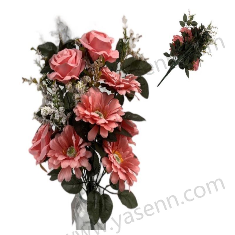 18 ROSE CHRYSANTHEMUMS Fan-shaped bouquet YSZ19120