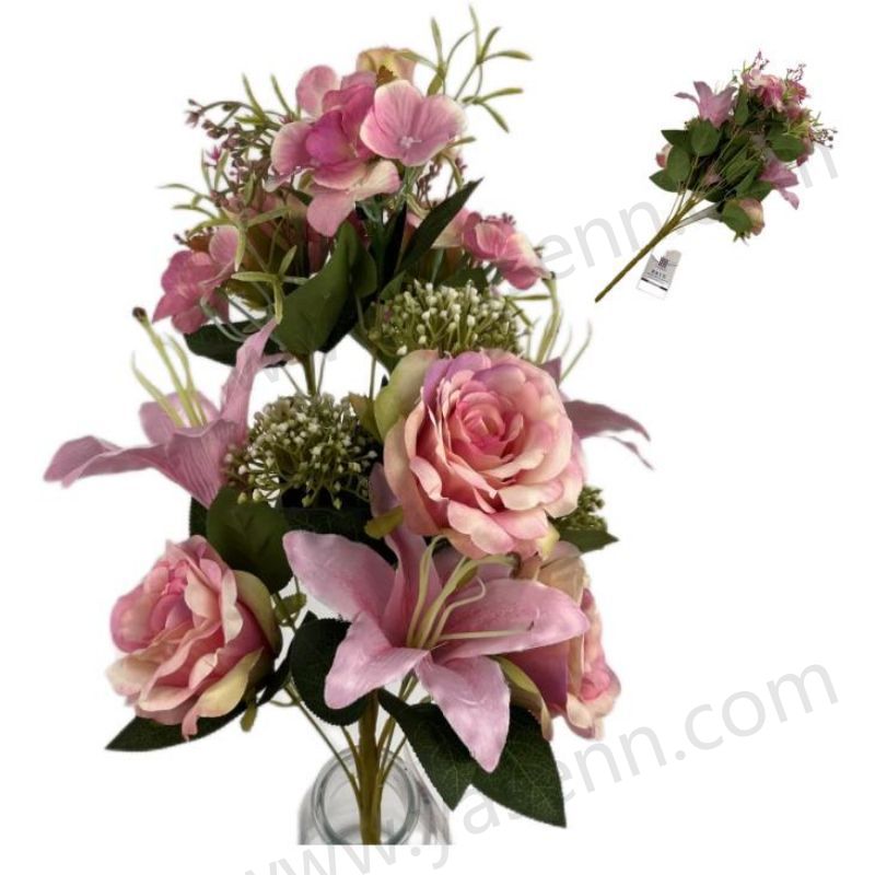 12 ROSE LILY Fan-shaped bouquet YSZ21015