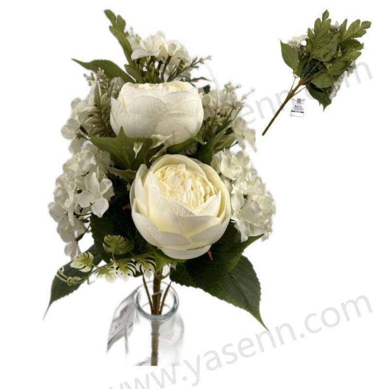 7 PEONY HYDRANGEA MACROPHYLLA Fan-shaped bouquet YSB23101