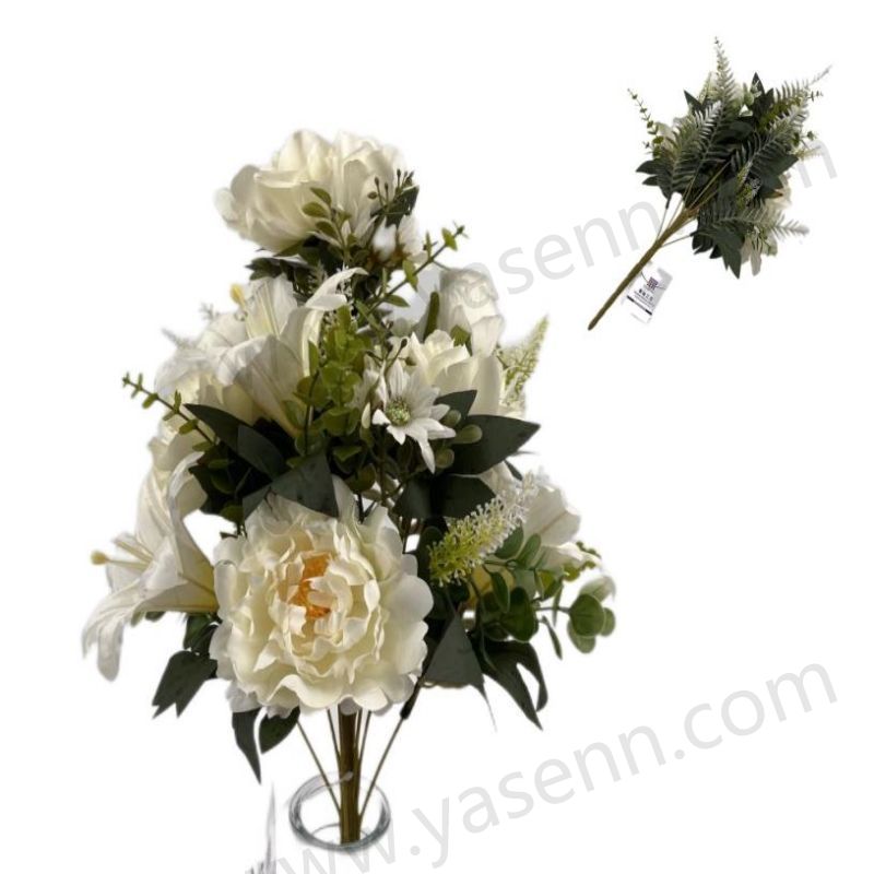 11 LILY PEONY ROSES Fan-shaped bouquet YSB23120