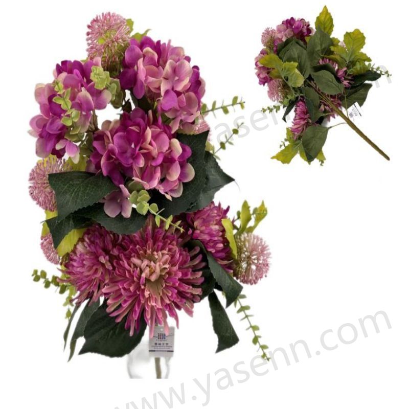 11 CHRYSANTHEMUM HYDRANGEA MACROPHYLLA Fan-shaped bouquet YSB23139