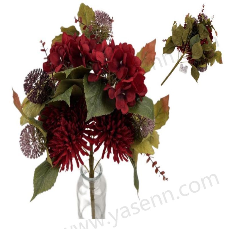 9 CHRYSANTHEMUM HYDRANGEA MACROPHYLLA Fan-shaped bouquet YSB23140