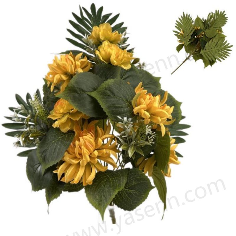 12 CHRYSANTHEMUMS Fan-shaped bouquet YSB23159