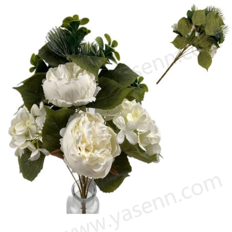 9 PEONY HYDRANGEA MACROPHYLLA Fan-shaped bouquet YSB23161