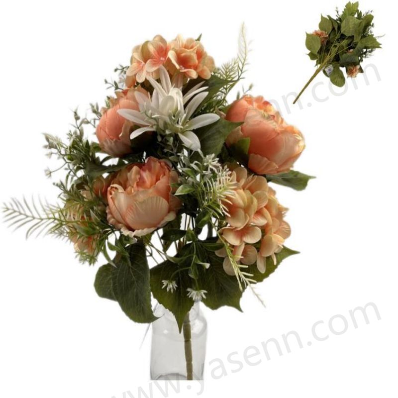 13 PEONY HYDRANGEA MACROPHYLLA Fan-shaped bouquet YSB23165