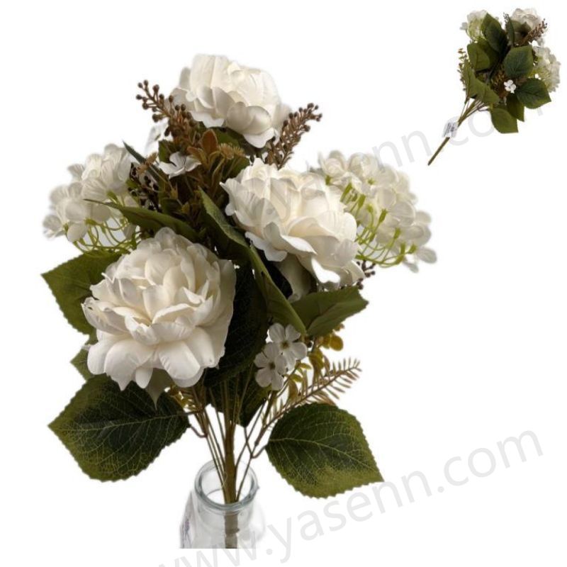 11 PEONY HYDRANGEA MACROPHYLLA Fan-shaped bouquet YSB23210