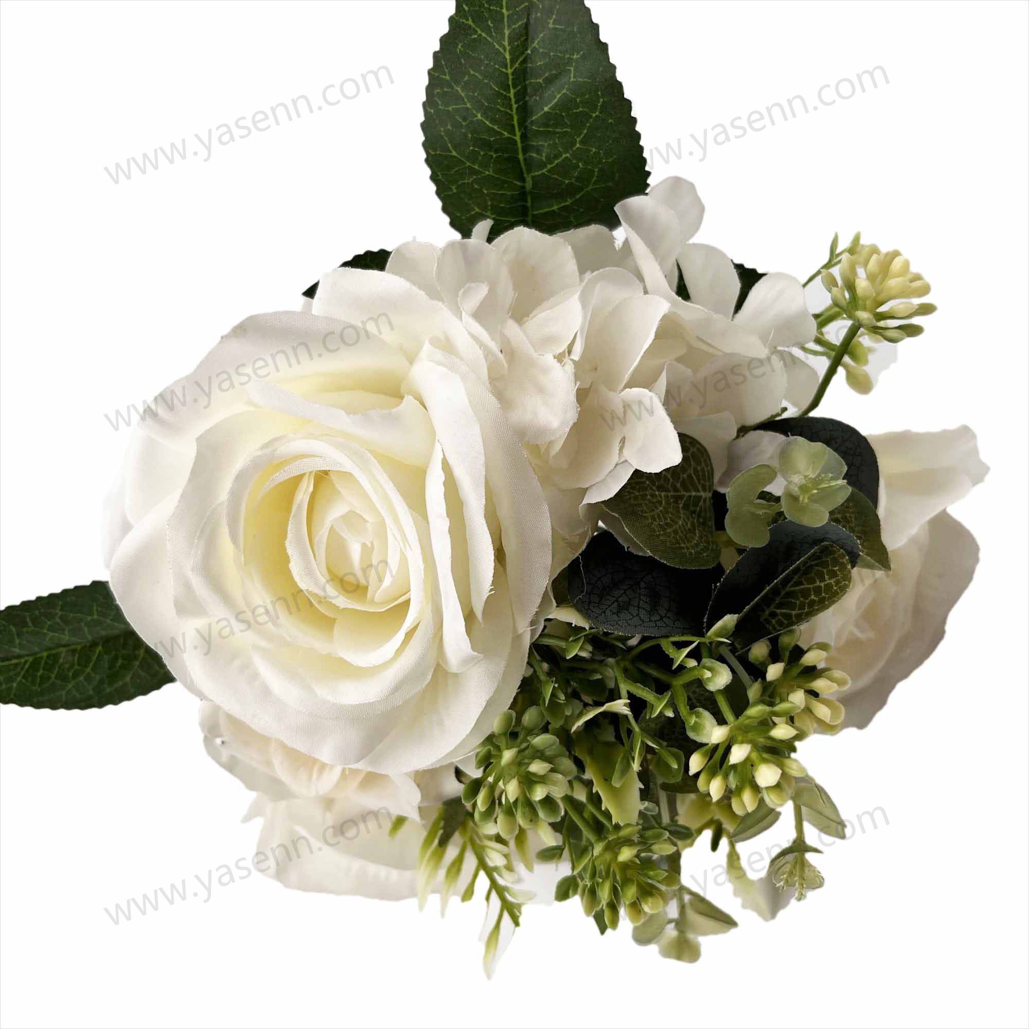 7 BRANCHES ROSE HYDRANGEA Bridal bouquet YSB23284