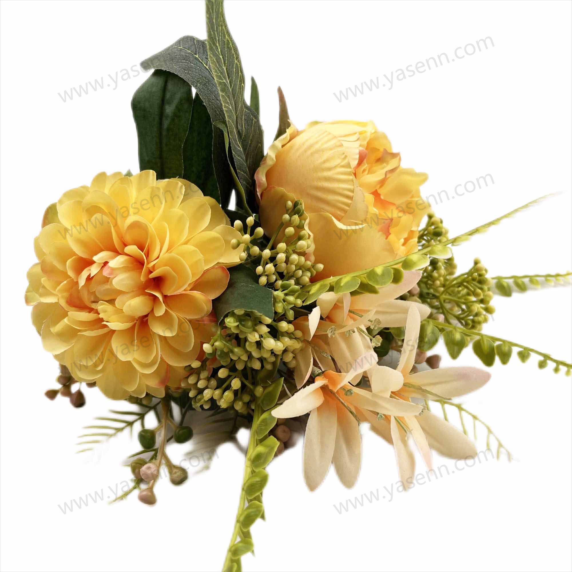 6 BRANCHES PEONY CHRYSANTHEMUM Bridal bouquet YSB23292