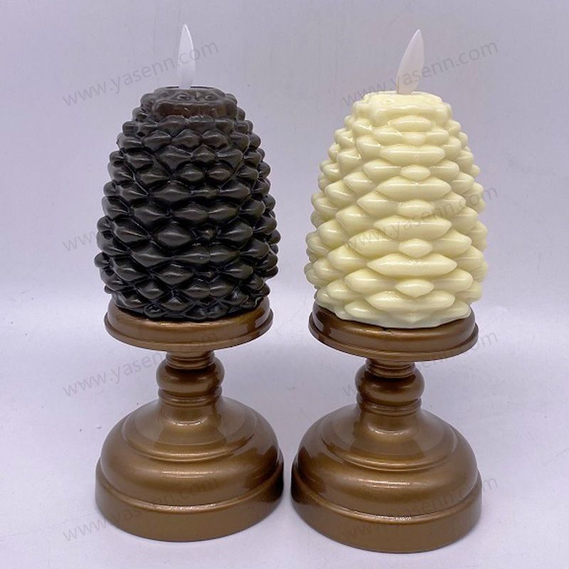 7.5*18cm pine cone candlestick swing Common LED candle YSC21020