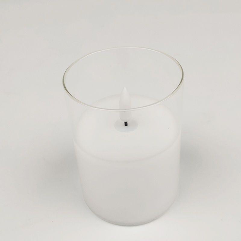 Bullet Led Candle 7.5X12.5CM Round glass Common LED candle YSC20020B