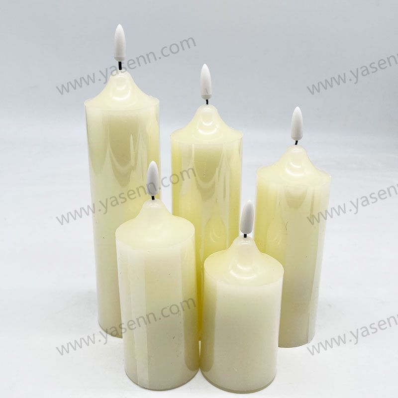 Wax LED Candel Light with Bullet Flame Set of 5 YSC20016ABCDE