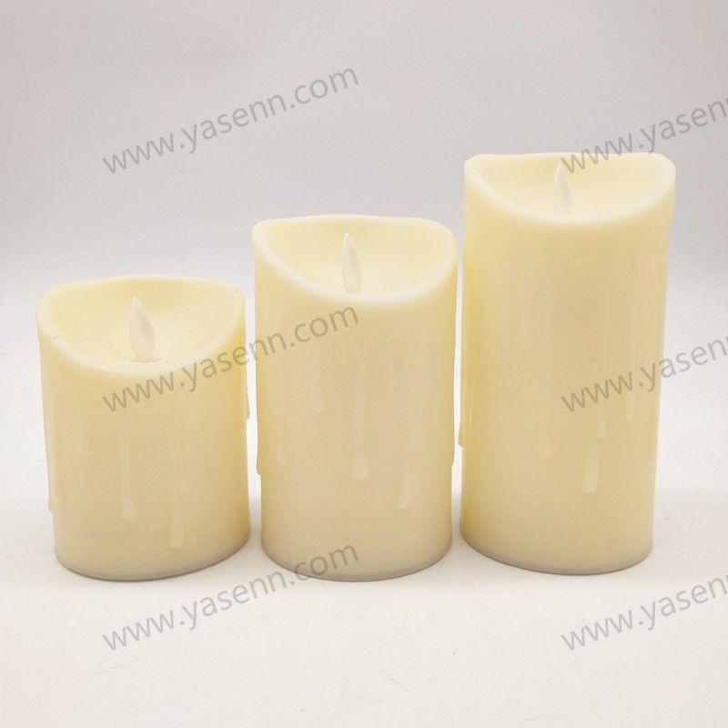 7.5CM Bullet Led Candle Set of 3 15cm,12.5cm, 10cm YSC10077ABC