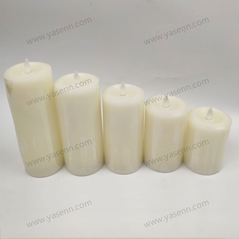 7.5cm Wax concave Swing Led Candle set of 5 Common LED candle YSC23012ABCDE