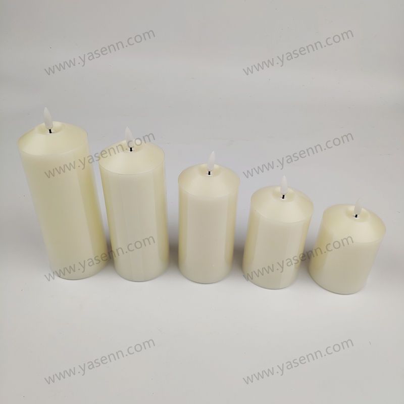 7.5CM inclined concave bullet Led Candle set of 5 Common LED candle YSC23016ABCDE 