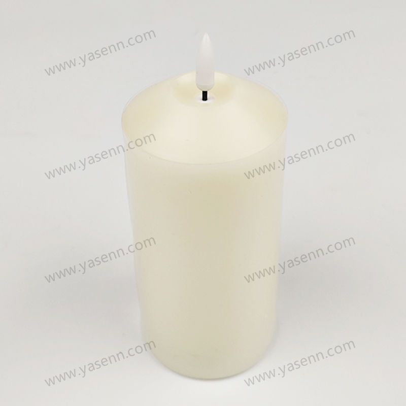 7.5X15cm inclined concave bullet Led Candle YSC23016C