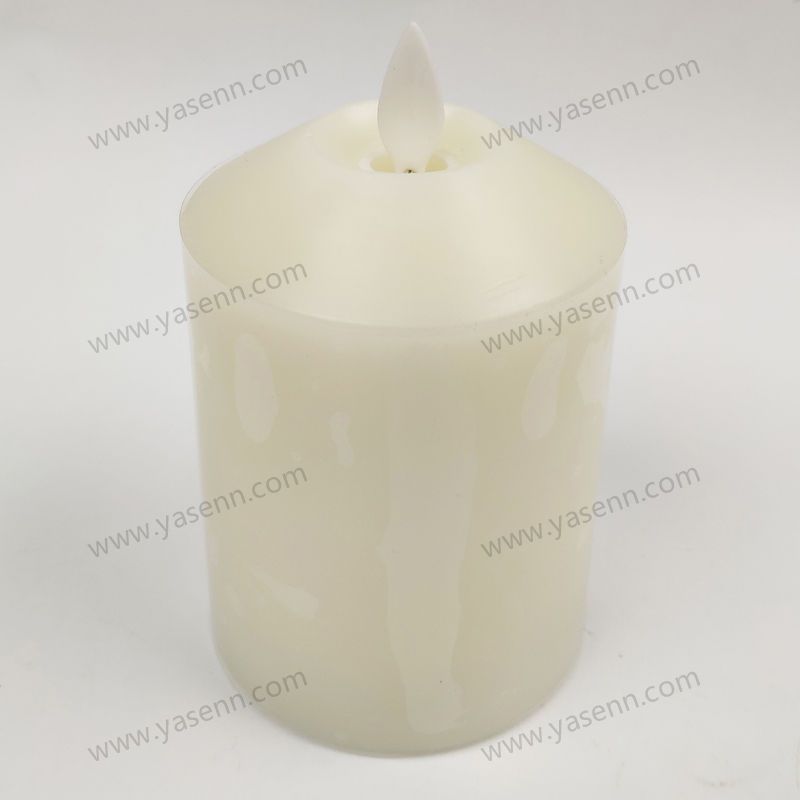 7.5X10cm inclined concave Swing Led Candle Common LED candle YSC23017E