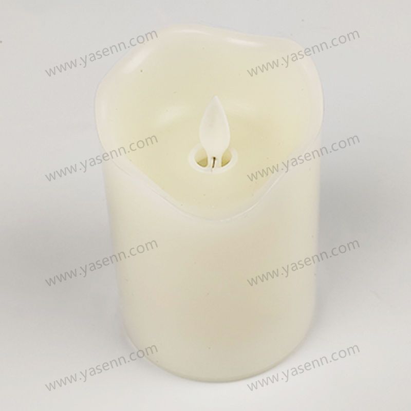 7.5X10CM WAX Wavy swing Led Candle YSC23028E