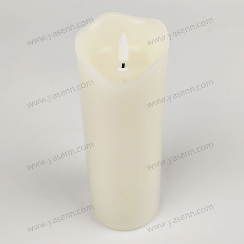 7.5X20CM WAX Wavy Bullet Led Candle YSC23029A