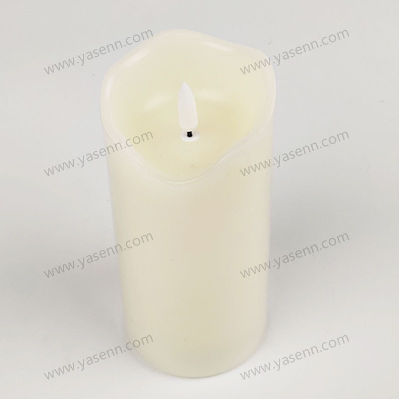 7.5X15CM WAX Wavy Bullet Led Candle YSC23029C