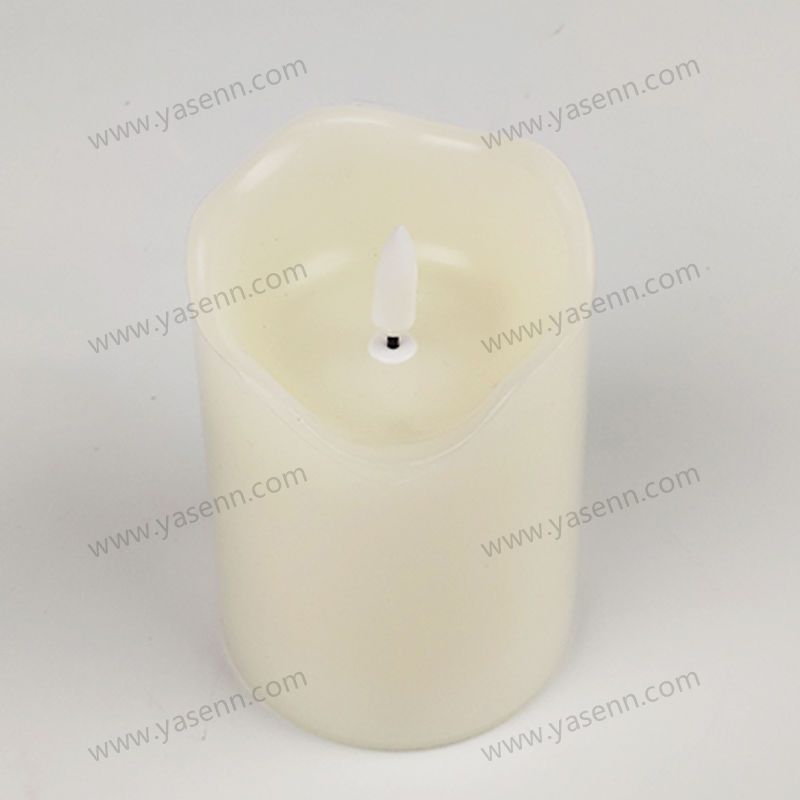 7.5X10CM WAX Wavy Bullet Led Candle YSC23029E