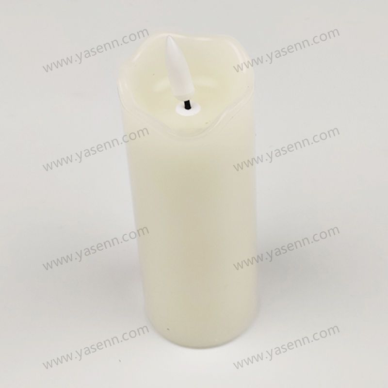 5X12.5CM WAX Wavy Bullet Led Candles YSC23031D