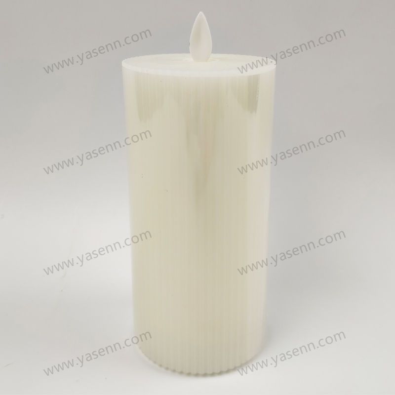 7.5x15CM WAX Vertical grain Swing Led Candles YSC23032A