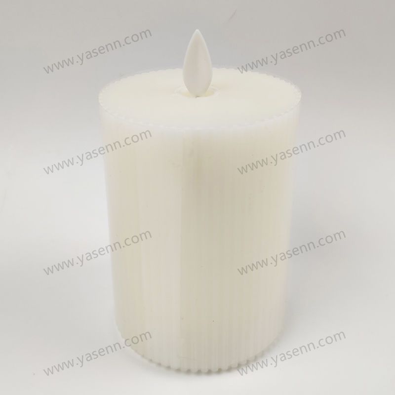 7.5x10CM WAX Vertical grain Swing Led Candles YSC23032C