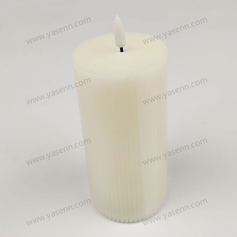 7.5x15CM WAX Vertical grain Bullet Led Candles YSC23033A