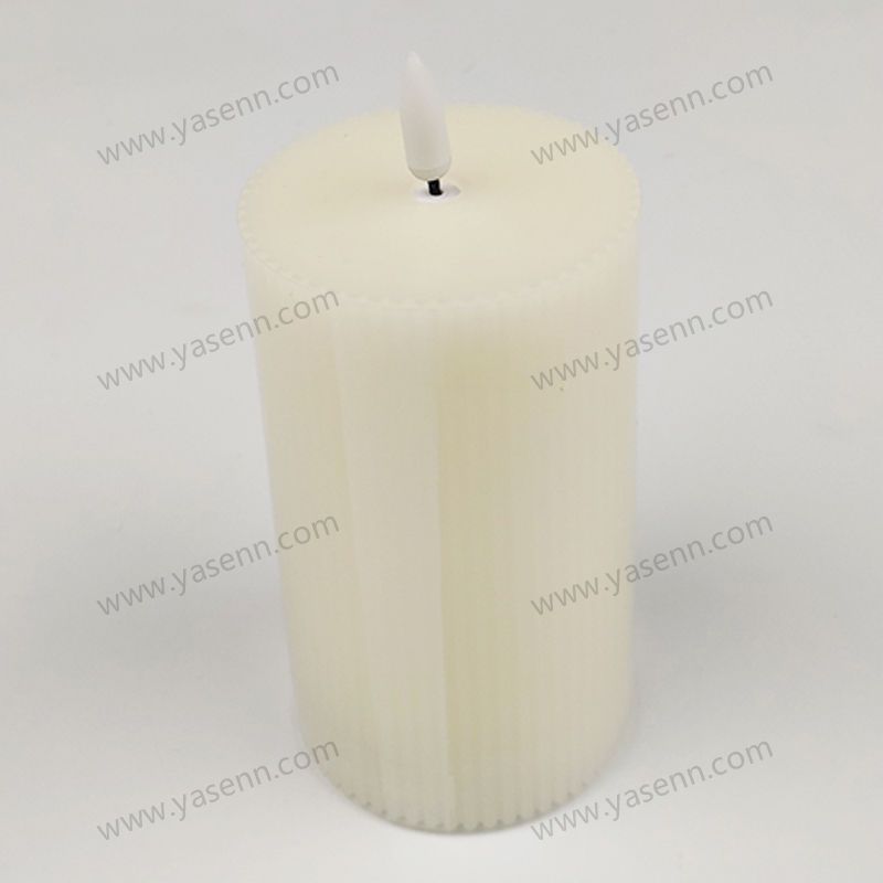 7.5x12.5CM WAX Vertical grain Bullet Led Candles YSC23033B