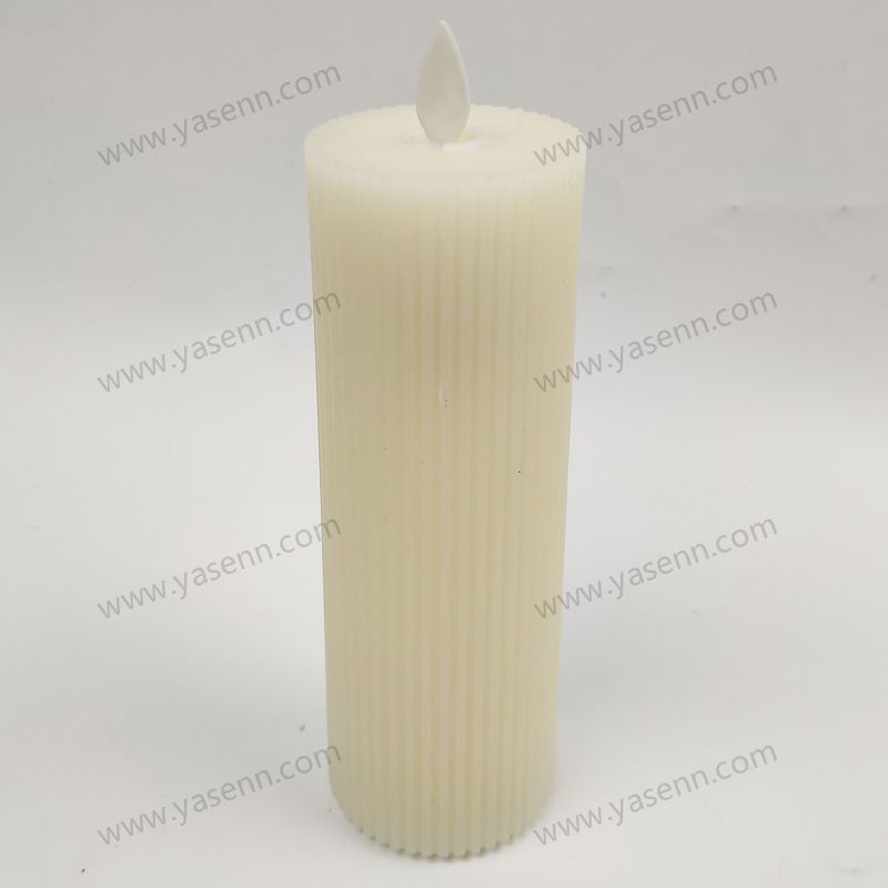 6x17.5CM Swinging candle light with a flat top and vertical stripes YSC23035B