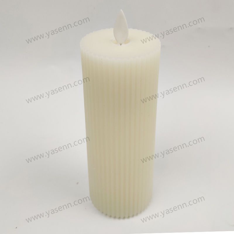 6x15CM Swinging candle light with a flat top and vertical stripes YSC23035C