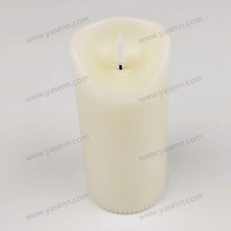 7.5X15cm WAX Vertical grain  Bullet Oblique Led Candles YSC23040A