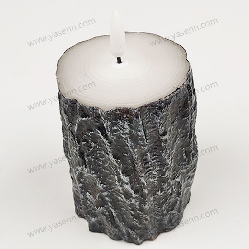 7.5X10CM WAX Stump Bullet Led Candle YSC23054C