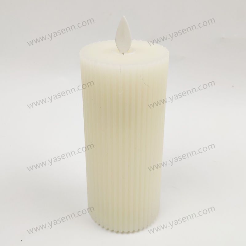 6x12.5CM Swinging candle light with a flat top and vertical stripes YSC23035D