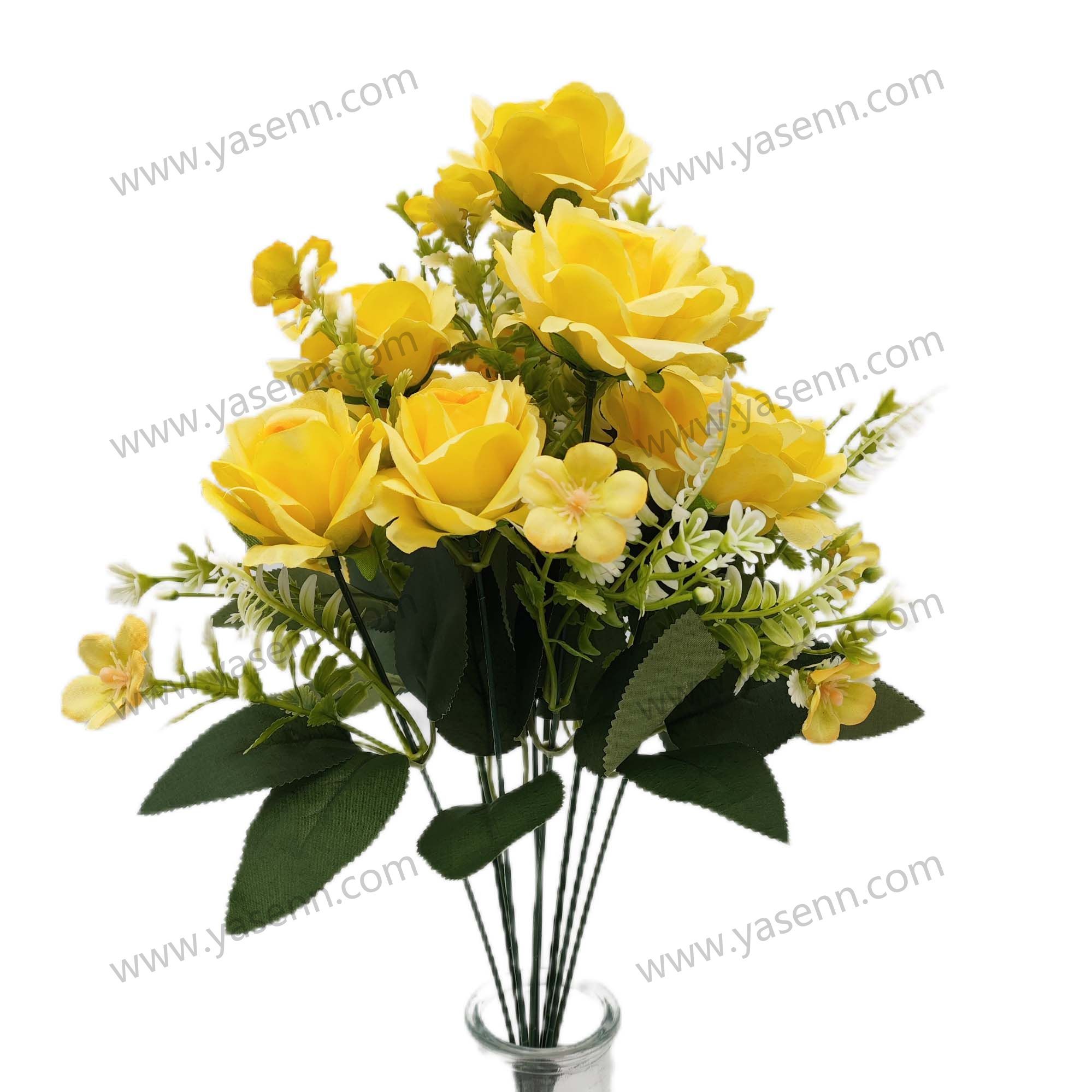 HEIGHT 46CM 11 BRANCHES ROSES YSB23576